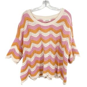 L*Space Make Waves Sweater in Catching Sun NWOT Size XL